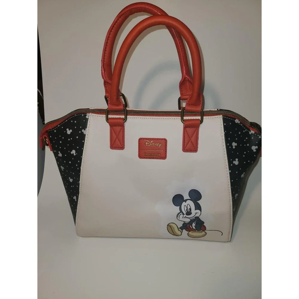 Loungefly Disney Mickey Mouse Satchel Bag NEW NWT Belt strap option included